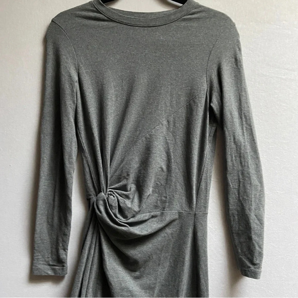 Design Lab organic cotton long sleeve ruched dress Sz XS - Picture 6 of 14
